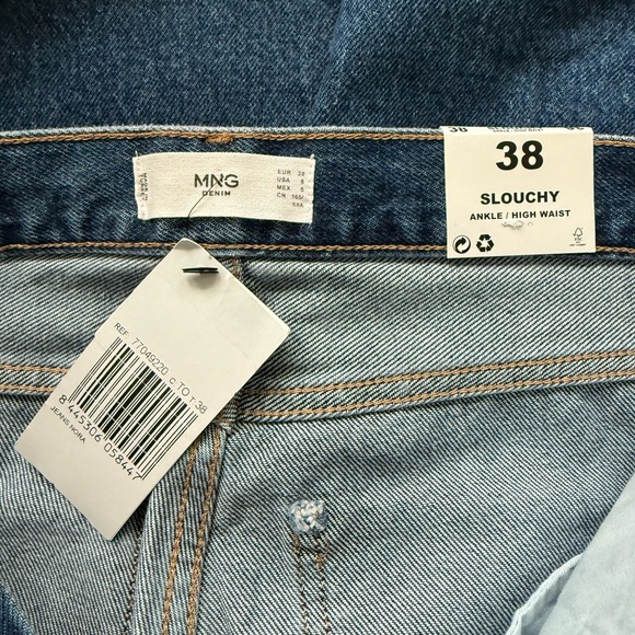 MANGO Women's 6 High Waist Wide Leg Jeans Blue - Picture 13 of 16